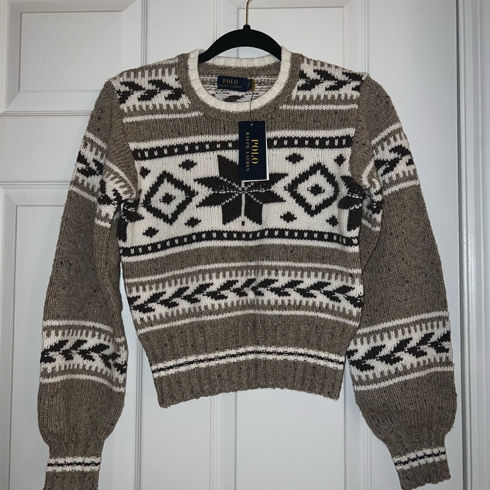 Polo by Ralph Lauren Intarsia-Knit Wool-Blend Sweater